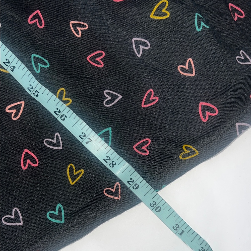 Girls 10/12 Cat & Jack Charcoal Dress with Vibrant Heart Design - Picture 6 of 6